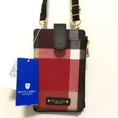 新品タグ付き◇クレストブリッジチェック スマホポシェット スマホショルダーバッグ