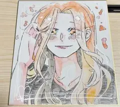 【イラスト】 16.手描きイラスト 色紙 水彩 原画