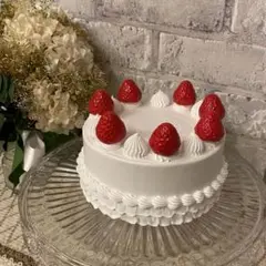 クレイケーキ　15cm いちごショート お誕生日　推し活　ウェディング