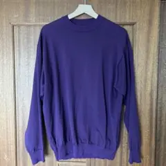 BEAMS パープル ニット Mサイズ