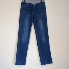 MPS ゴム入りデニムパンツ 濃い青