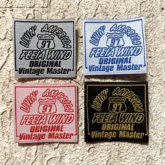 新品 リヴィンアメリカ オリジナル カスタムパーツ ロゴ 刺繍タグ 4個セット