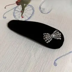epine エピヌ　リボン　ベロア　ヘアピン