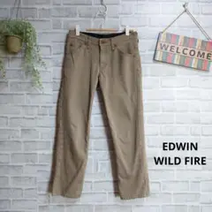 EDWIN WILD FIRE デニム ライダージーンズ 美品 綿 裏起毛 XS