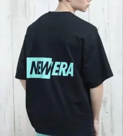 NEW ERA バックプリント Tシャツ ブラック