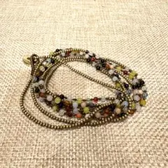 bunch design six　ネックレス　ブレスレット　2way カラフル