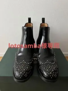 churchのスタッツ付サイドゴアブーツ