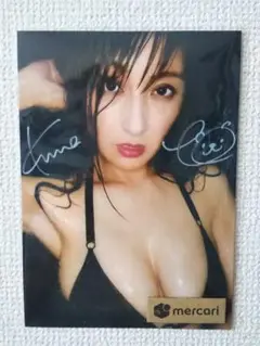 ☆稀少品☆【熊田曜子】2Lサイズ（サイン入り）生写真②