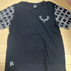 CHLONE 幾何学模様 Tシャツ ブラック