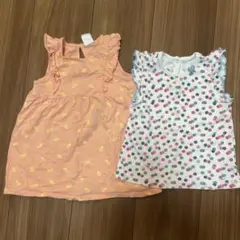 プチバトー　タンクトップ　H&M ワンピース　80