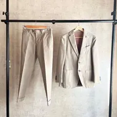 u003c¥157,300u003e LARDINI コットンスーツ グレー サイズ44