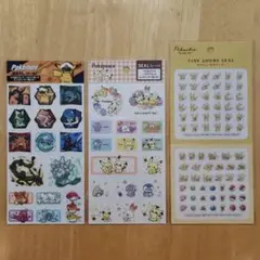 【未開封】シール3種　Pokémon　Poképeace　Tiny Adore