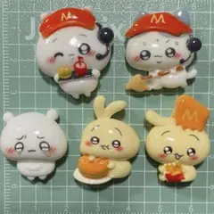 ちいかわ/ハチワレ/うさぎデコパーツ5個セット【マクドナルド】
