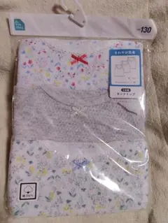 新品 130 シャツ 下着 インナー タンクトップ 綿100% お花