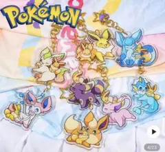 【最終値下げ】ポケモン☆ブイズ☆アクリルキーホルダー☆8点セット