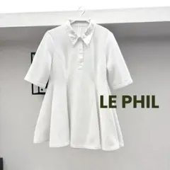 定価33,000円 〈LE PHIL〉ルフィル クォータージャージーポロトップス