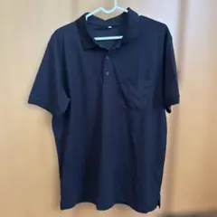 黒　無地ポロシャツ