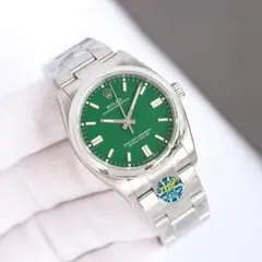 ROLEX 自動巻き 腕時計 グリーン
