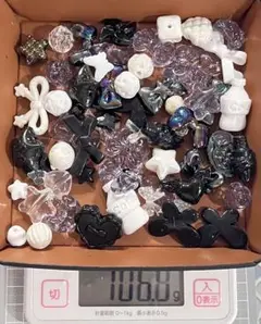 ミックスビーズ 黒 白 まとめ売り