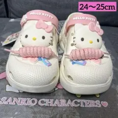 ハローキティ　厚底サンダル　クロックス風