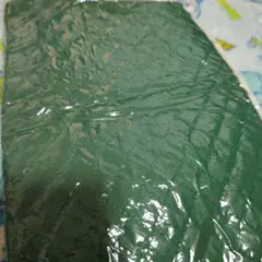 緑色のキルティング生地