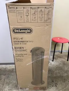 F052　新品　空気清浄機付きファン　Clean & Cool　CFX85WC Amazon | デロンギ(DeLonghi) 空気清浄機能付き スリムファン 首