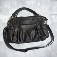 Axes femmes 2way bag black Y2K 平成