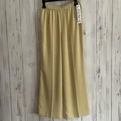 新品タグ付き　LOUNIE ルーニィ　イージーとろみパンツ　マスタード　裏地あり
