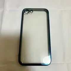 TCJ iphone se se2 se3 7 8 ケース クリア (ブルー)