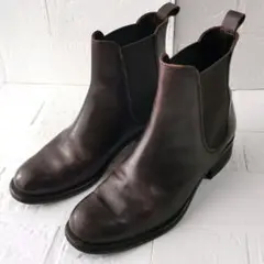 リーガル REGAL サイドゴアブーツ ブラウン レザー 23.0cm