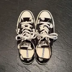 CONVERSE（コンバース）スニーカー オールスター 黒生地 ハート柄