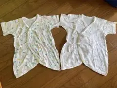 カラフルキャラクター柄ロンパース2枚セット