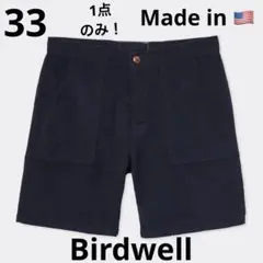 33 USA製　新品　BIRDWELL CORDUROY SHORTS