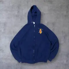 【希少】DisneyディズニーUSA製くまのプーさんフーディーパーカーネイビー