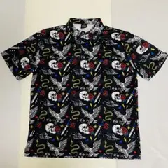 GOLFGODS ポロシャツ　ブラック　スカル　ゴルフ