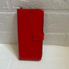 スマホケース　グッズ　手帳型　あか
