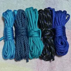 パラコード 4mm×3m ブルー系