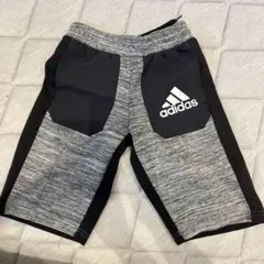 adidas ハーフパンツ グレー/ブラック