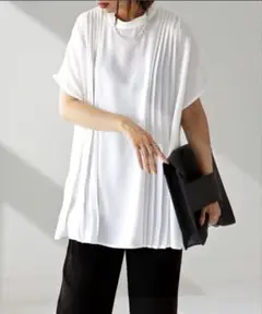 「antiqua」 「patterntorso」半袖ブラウス FREE ホワイト