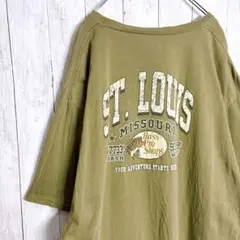 【入手困難】00s 古着 バスプロショップ カーキ Tシャツ #740