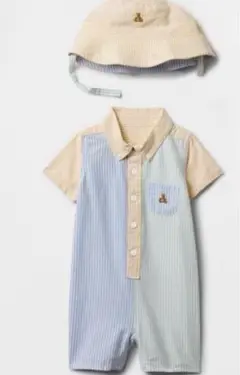 【新品】babyGap オックスフォード　ショートオールコーデセット