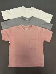 ユニクロ　UNIQLO U Tシャツ 120サイズ 3色セット