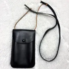 極美品✨アナック ANNAK ダブルフェイス カラー レザー 薄マチ サコッシュ