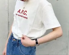 別注　A.P.C. APC レディース　Tシャツ 半袖　アーペーセー　レッド
