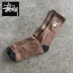 Stussy ロング ソックス ブラウン クローバー A29