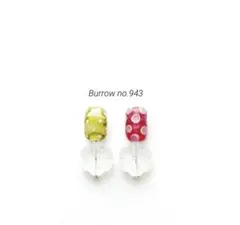no.943 ガラスビーズのピアス, イヤリング