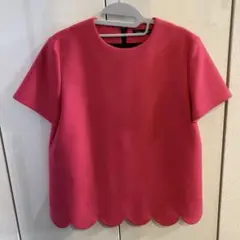 ヨーコチャン★スカラップ半袖トップス