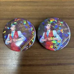 逆転裁判 えびも コラボ ホログラム 缶バッジ 王泥喜法介 2個セット