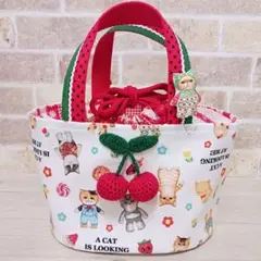 コヤンイサムチョン•ハンドメイド•巾着トート•ルミちゃん•クムくん•キューピー