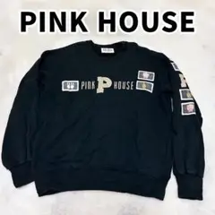 PINK HOUSE 黒 トレーナー　スゥエット